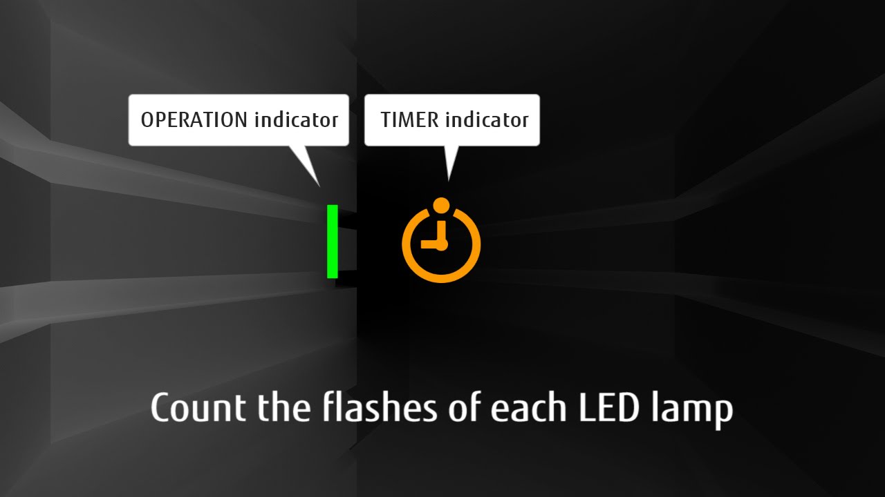 What is Fujitsu Halcyon Flashing Light Codes?