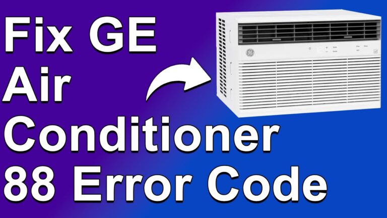 What is Ge Air Conditioner Error Code 88